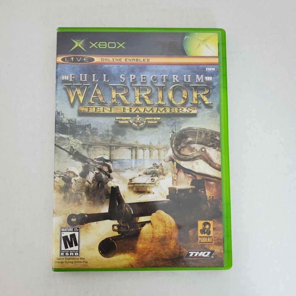THQ Xbox Full Spectrum: Warrior "Ten Hammers" Rated M Action Video Game